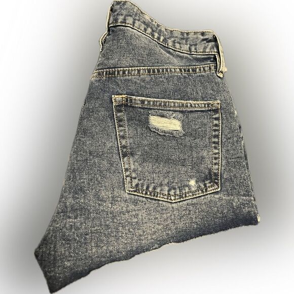 Urban Planet High-Rise Ripped Jean Shorts (Size 5) - Picture 2 of 3